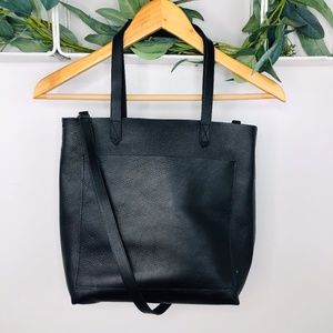 Madewell Medium Transport Tote in Black Leather